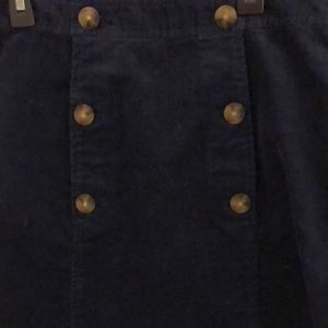 Vineyard Vines corduroy navy sailor skirt